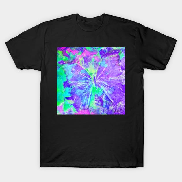 Purple Butterfly by Jan Marvin T-Shirt by janmarvin